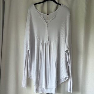 Free People Waffle Top